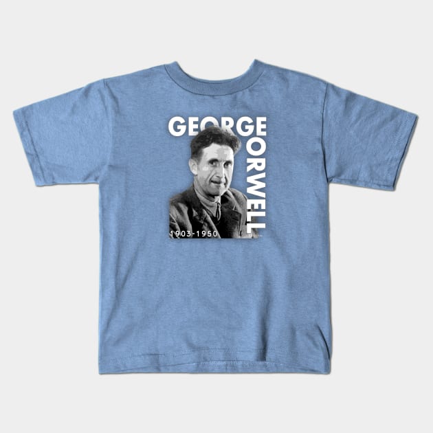 George Orwell Kids T-Shirt by SeattleDesignCompany